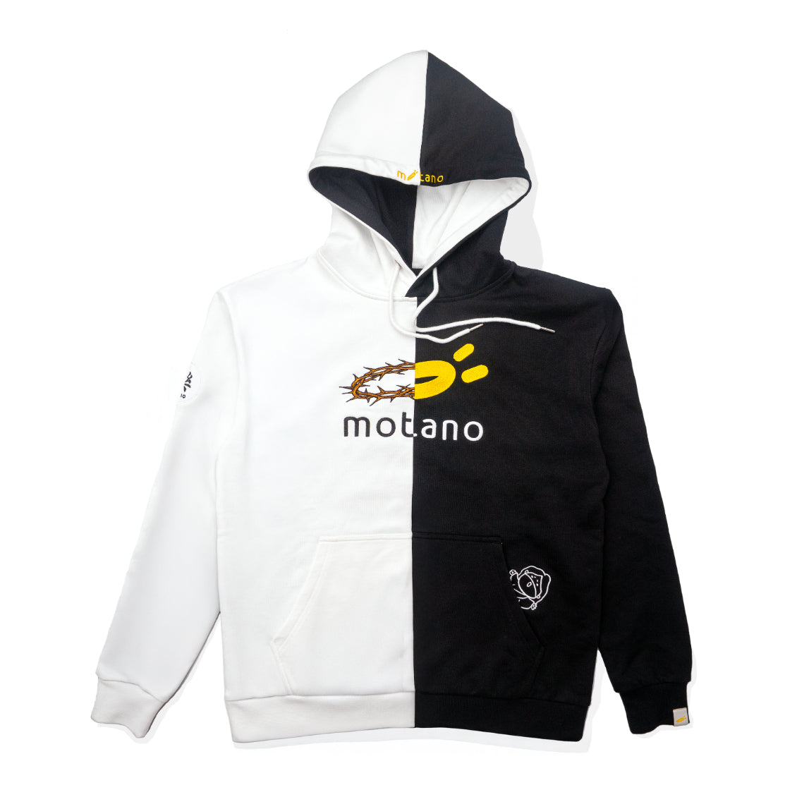 MOTANO X 天天與耶穌 聯名拼接Logo 帽Tee