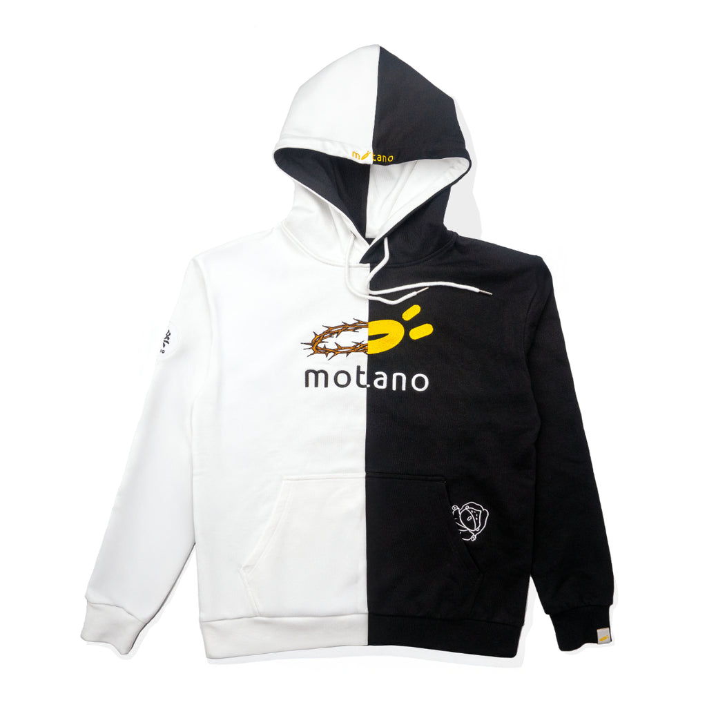 MOTANO X 天天與耶穌 聯名拼接Logo 帽Tee